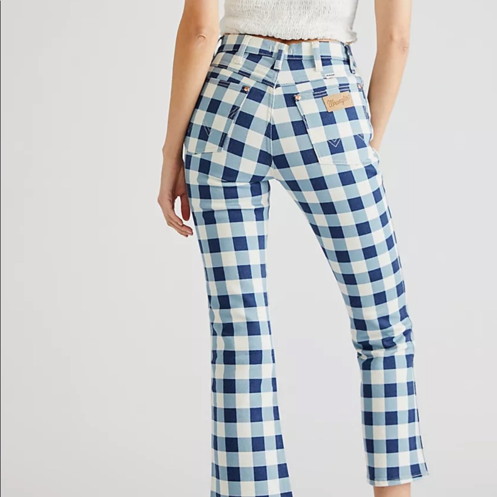 NWT BLUE CHECKERED WANGLERS